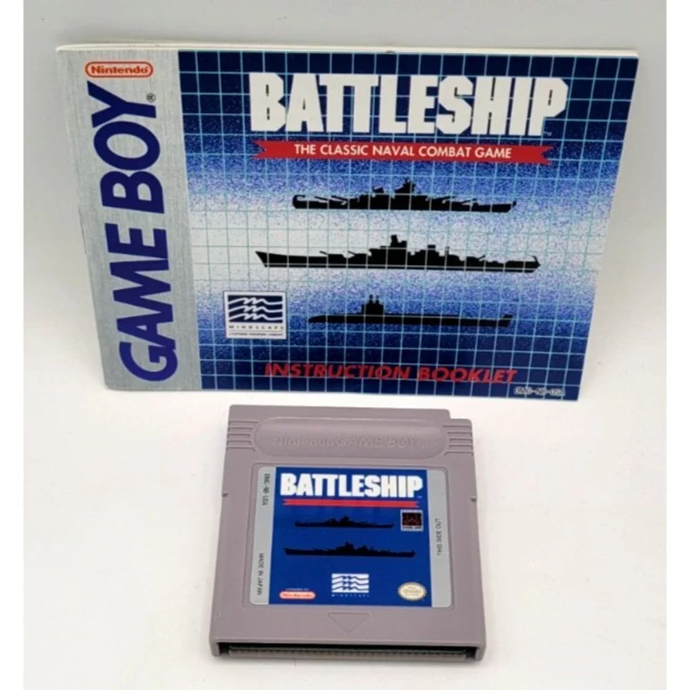 Battleship‎ (Nintendo Game Boy, 1992) GAME & MANUAL